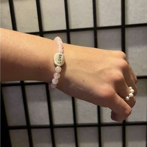 Rose Quartz Beaded Bracelet